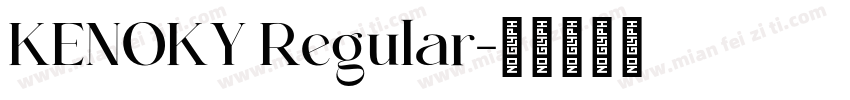 KENOKY Regular字体转换